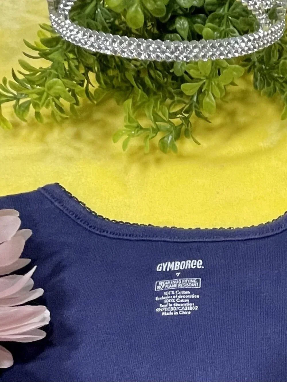 GYMBOREE Big Sis Elephant Gift Toddler Toddler Girl Blue Navy T-Shirt Size 7